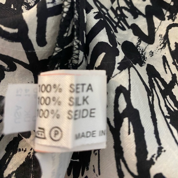 Massimo Favola 100% Silk Dress Made in Italy Size 12 - Picture 6 of 9